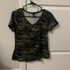 camouflage blouse